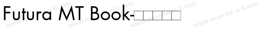 Futura MT Book字体转换